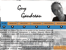 Tablet Screenshot of guygaudreau.com